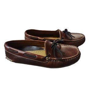 LL Bean Double Leather Slippers Moccasins Shoes size 7
